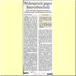 2014 03-27 Widerspruch gegen Bauvorbescheid